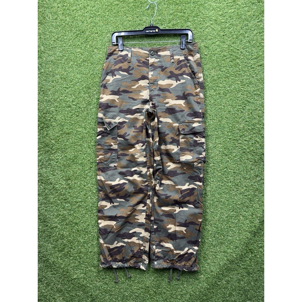 Levis '94 Baggy Cargo Pants Womens 27 Loose Fit Camo Baggy Cinch Ankle Skater